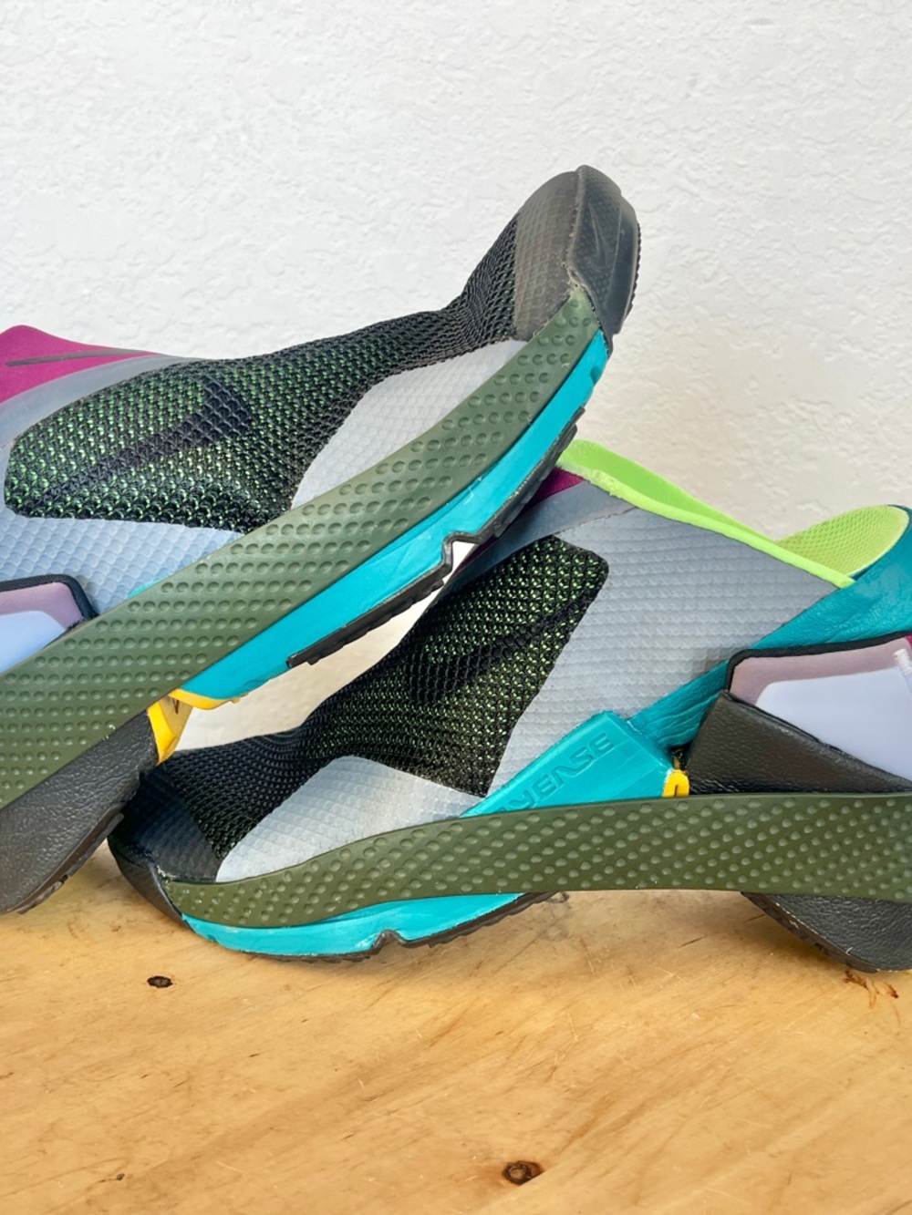 Nike Go FlyEase Black Lime Glow Men's Sz 7 CW5883-004 Shoes Sneakers Slip-On